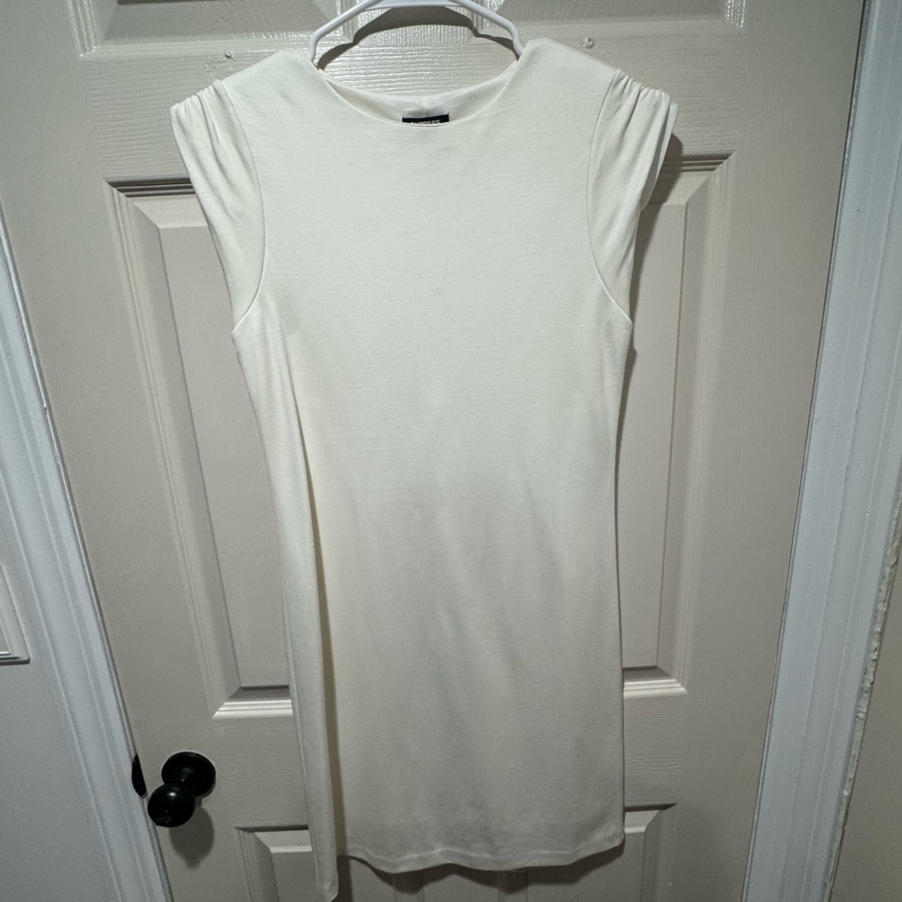 White Sleeveless Dress Size XXS Express